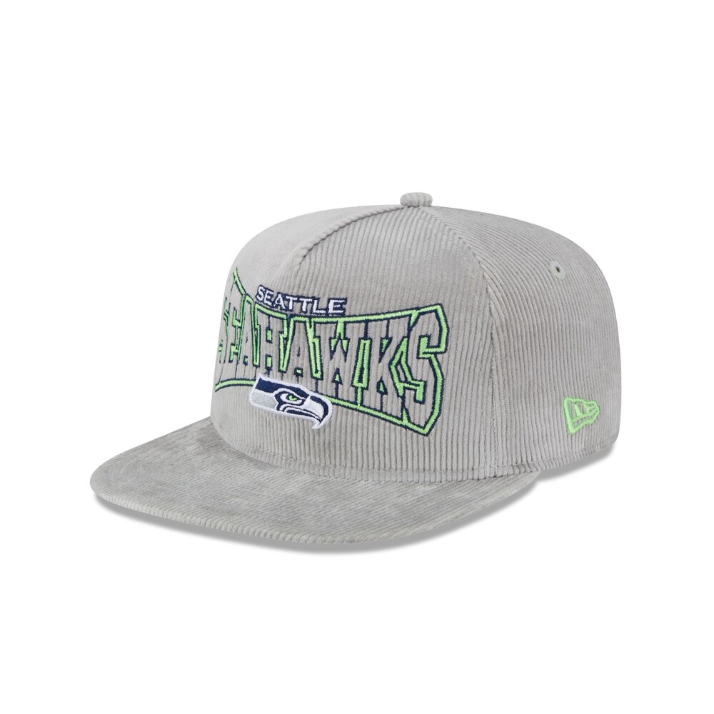 New Era Seattle Seahawks Gray Cord Golfer Hat - One Size